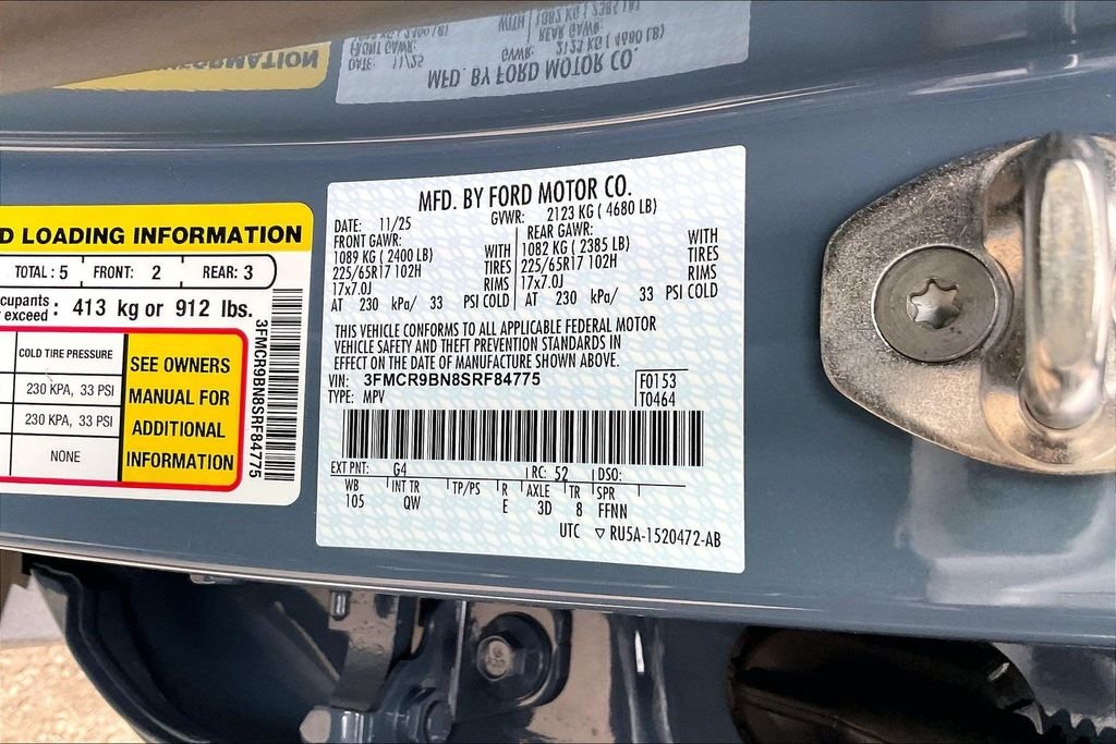 New 2025 Ford Bronco Sport Big Bend 4D Sport Utility