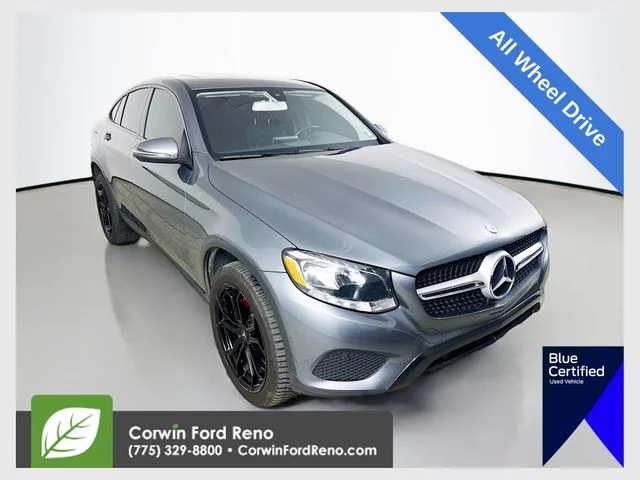 Used 2017 Gray Mercedes-Benz GLC 300 Coupe image 1