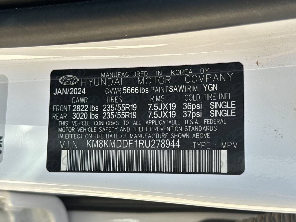 Used 2024 Atlas White Hyundai SE image 29