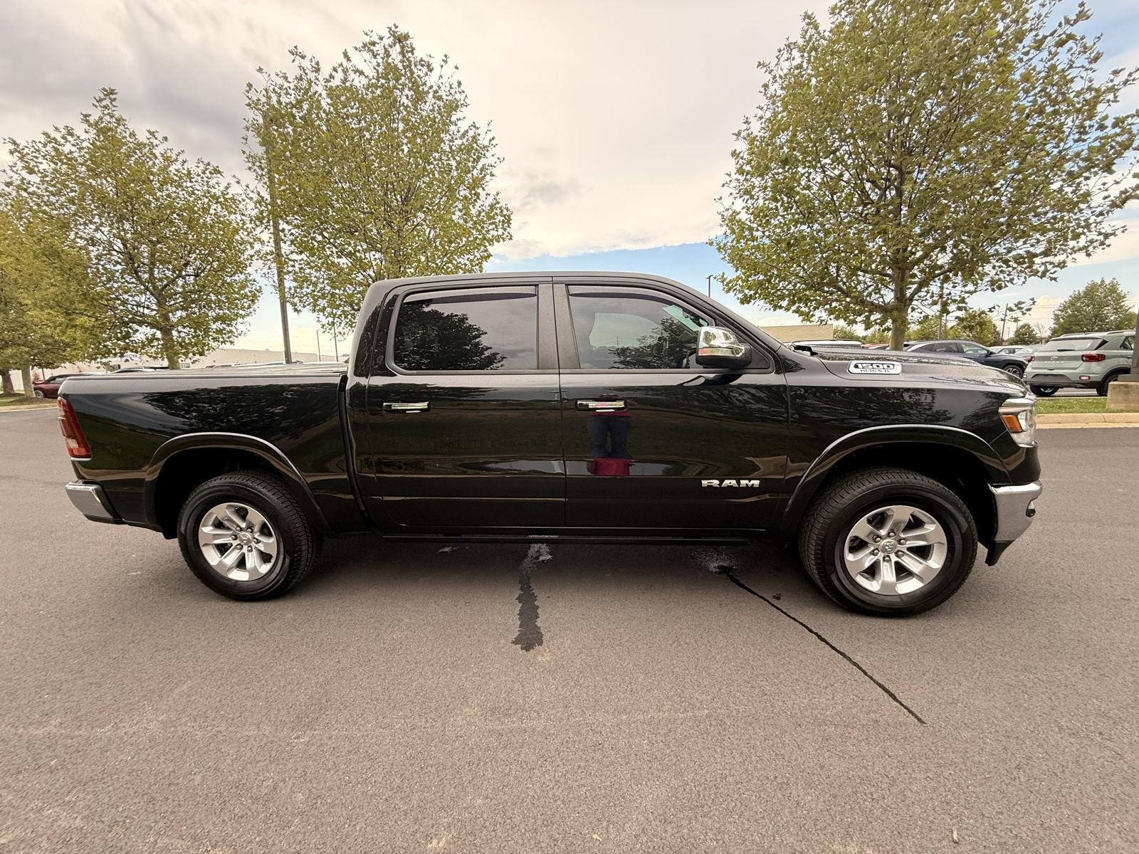 Used 2020 Diamond Black Crystal Pearlcoat Ram Laramie image 4