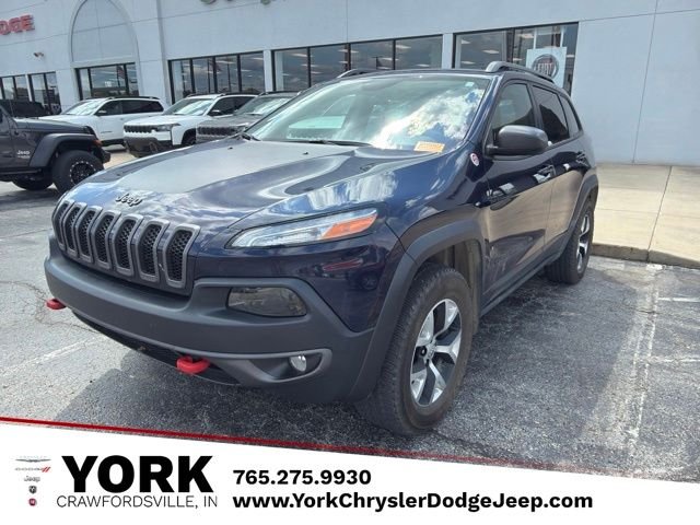 Used 2015 Blue Jeep Trailhawk image 1