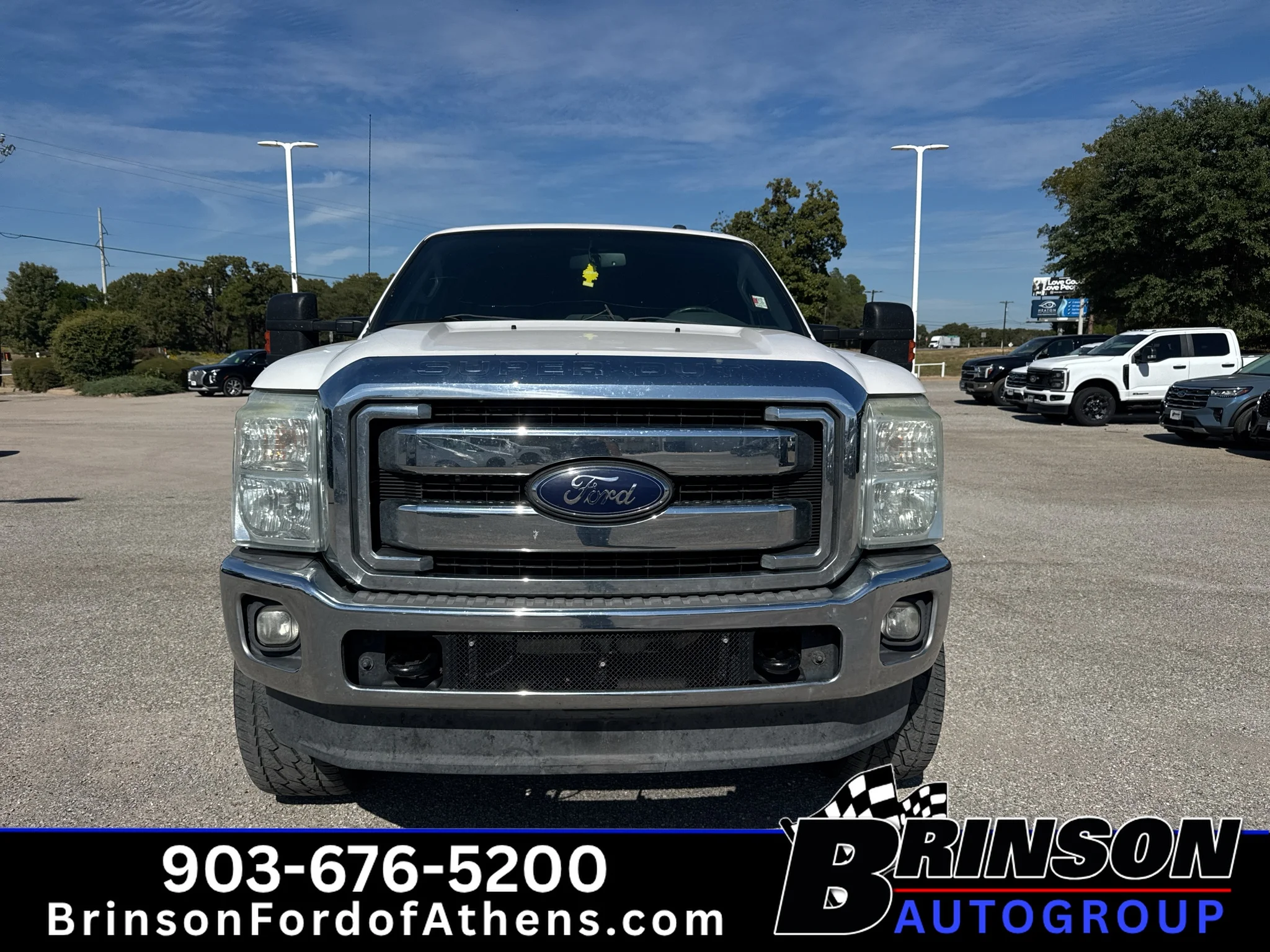 Used 2014 White Platinum Tri-Coat Metallic Ford Lariat image 2