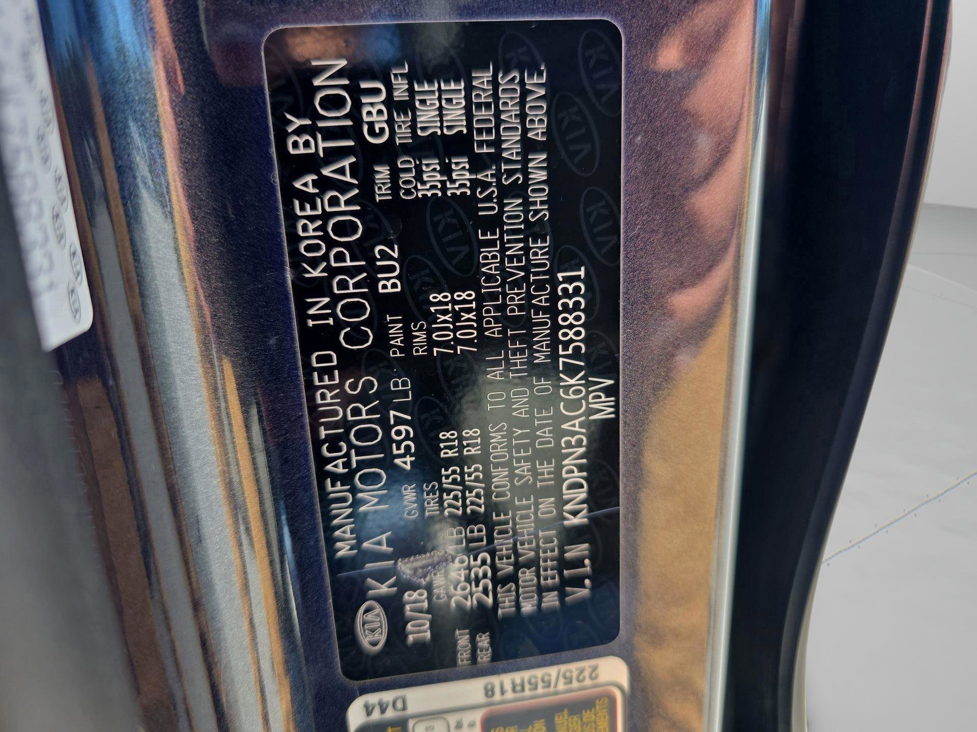 Used 2019 Pacific Blue Kia EX image 39