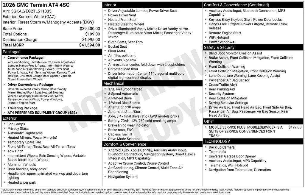 2026 GMC Terrain AT4 AWD's photo