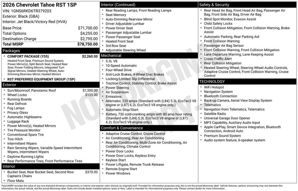 2026 Chevrolet Tahoe RST - Photo 35