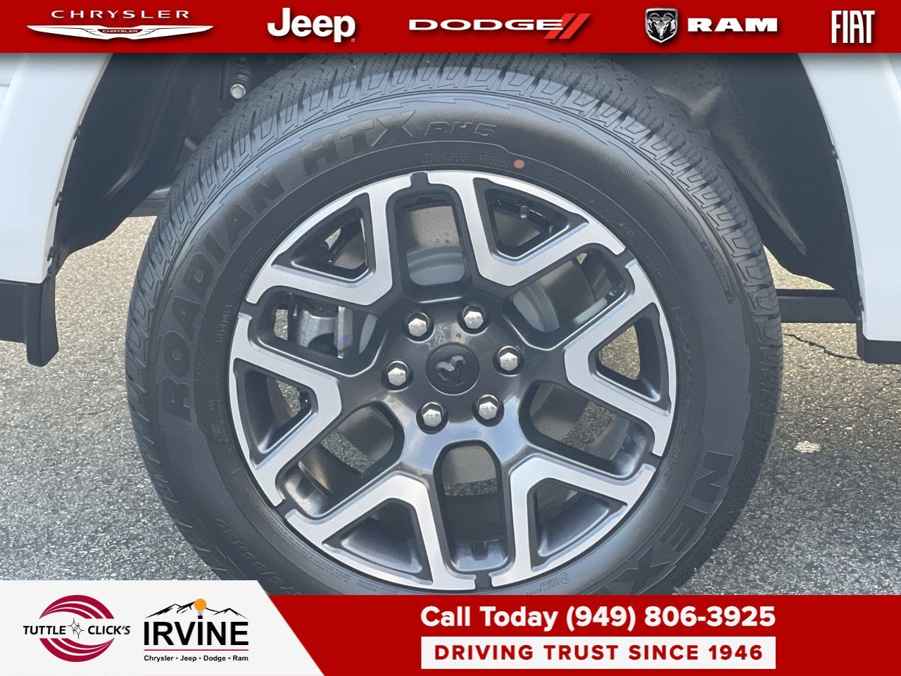 New 2026 Bright White Clear-Coat Exterior Paint RAM Laramie image 11