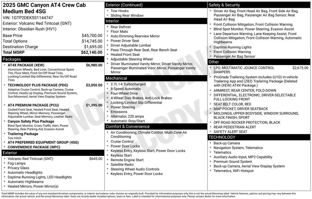 Used 2025 Red GMC AT4X image 10