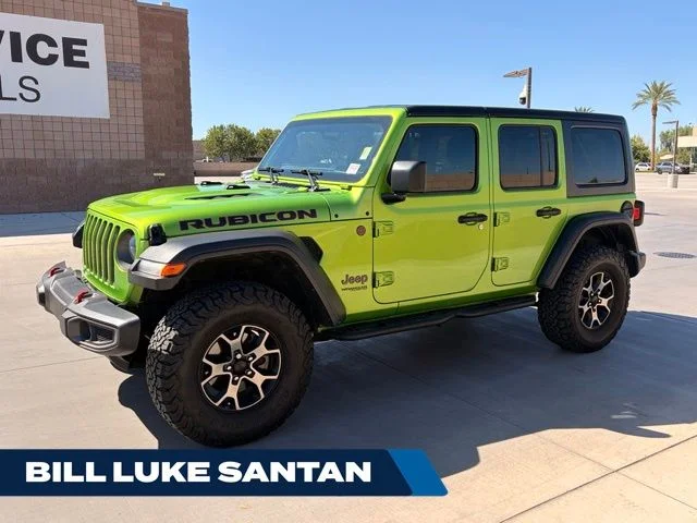 Used 2019 Green Jeep Unlimited Rubicon image 1