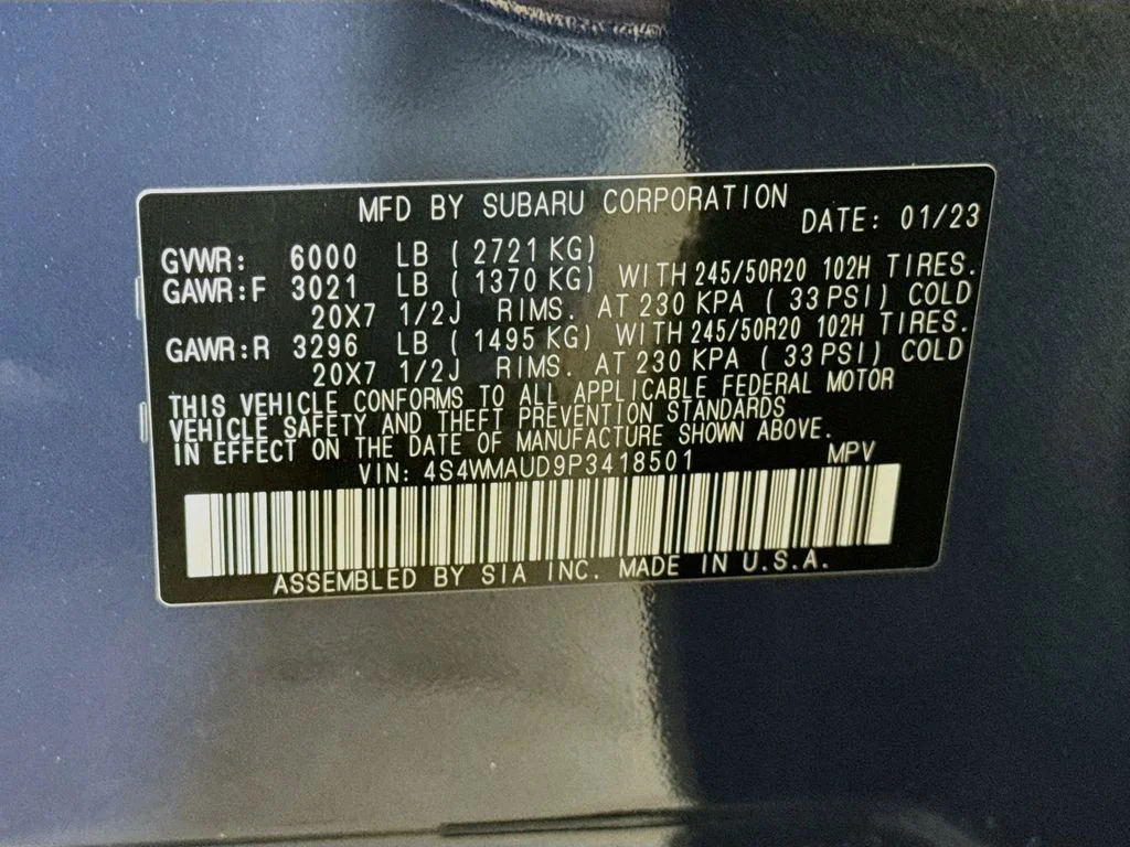 Certified Used 2023 Blue Subaru Limited image 44
