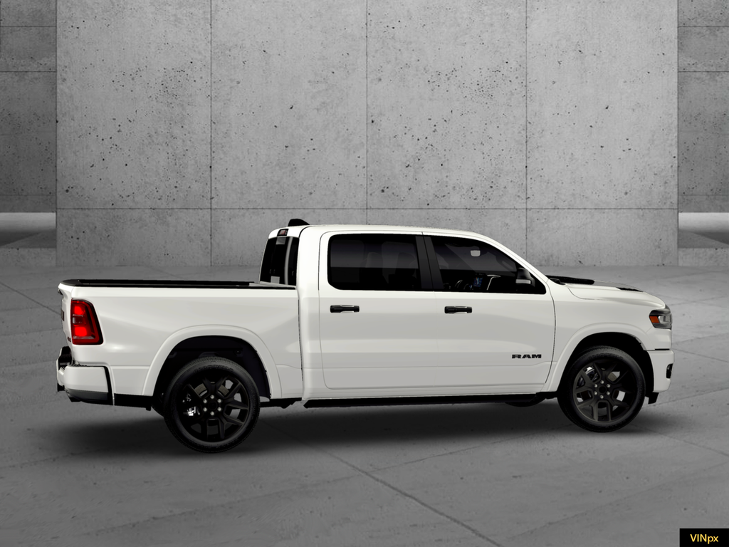 New 2026 Bright White Clear-Coat Exterior Paint RAM Laramie image 14