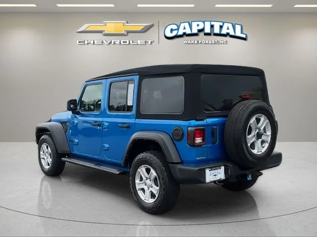 Used 2022 Blue Jeep Unlimited Sport S image 3