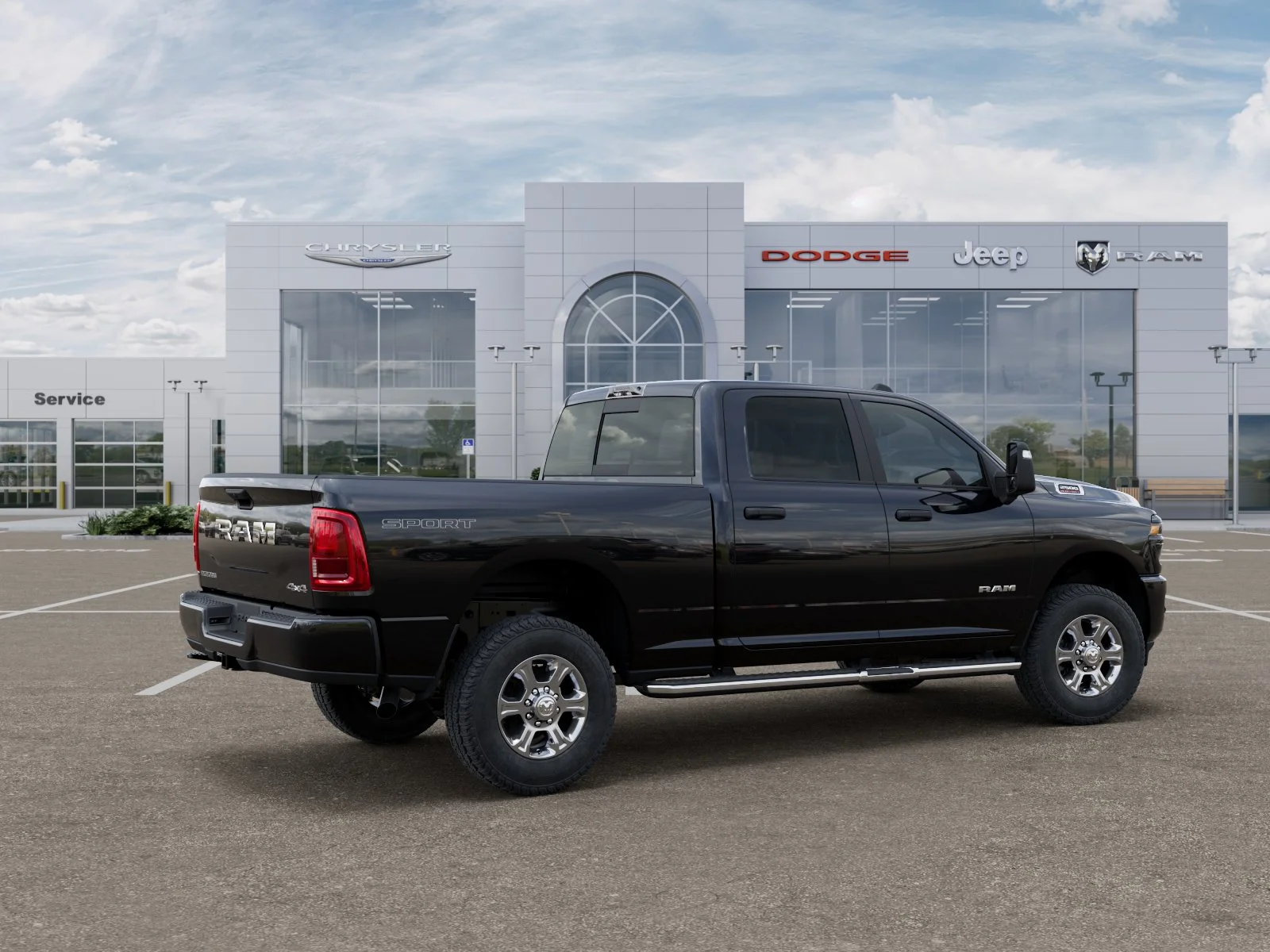 New 2026 Diamond Black Crystal Pearl-Coat Exterior Paint RAM Big Horn image 30