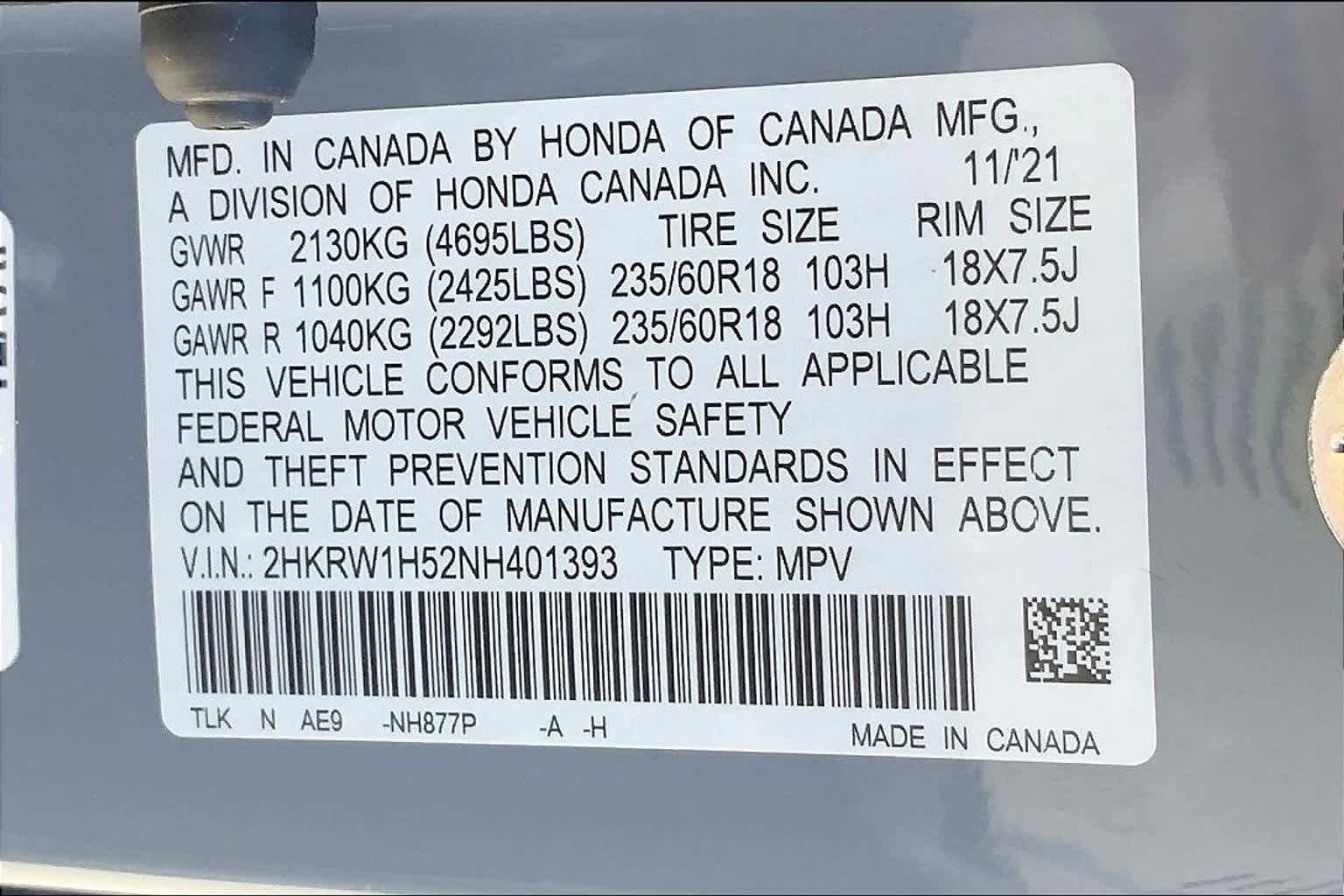 Used 2022 Sonic Gray Pearl Honda EX image 37