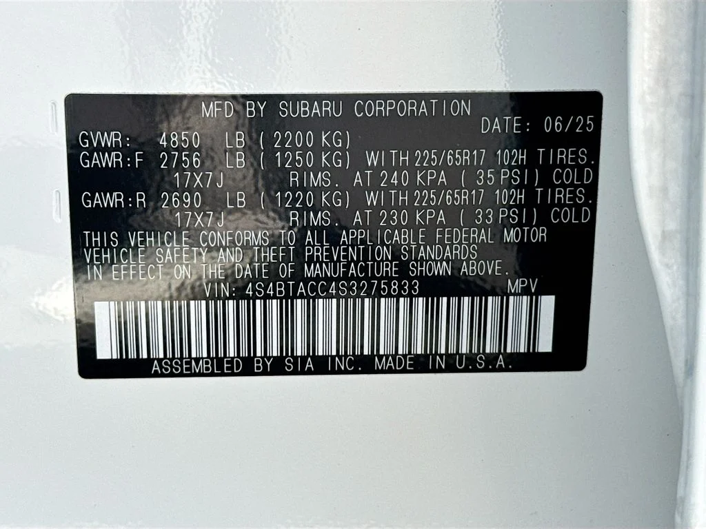 Certified Used 2025 White Subaru Premium image 32