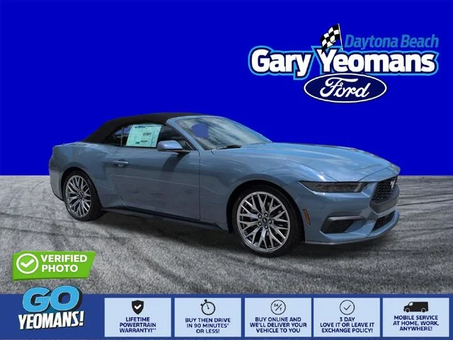 New 2026 Vapor Blue Metallic Ford EcoBoost® Premium Convertible image 1