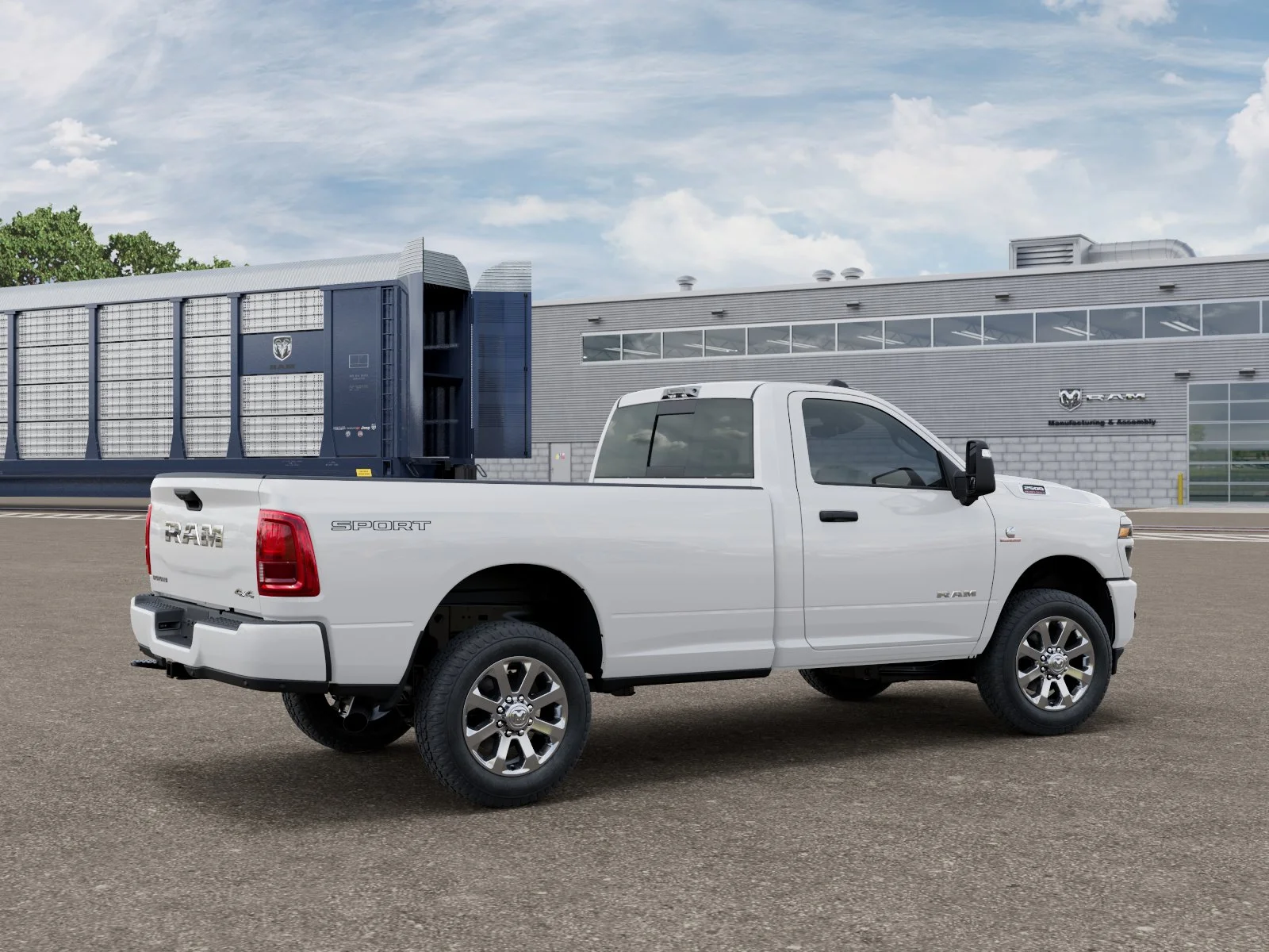 New 2027 Bright White Clear-Coat Exterior Paint RAM Big Horn image 2