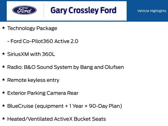 New 2026 Star White Metallic Tri-coat Ford Premium image 12