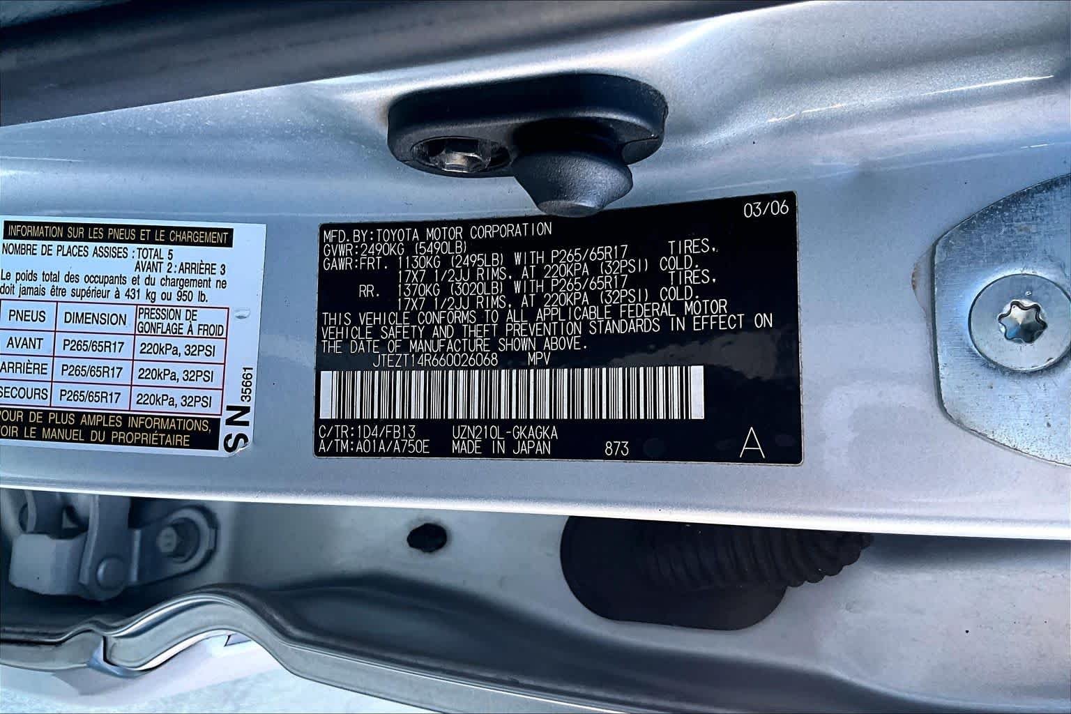 Used 2006 Titanium Metallic Toyota SR5 image 32