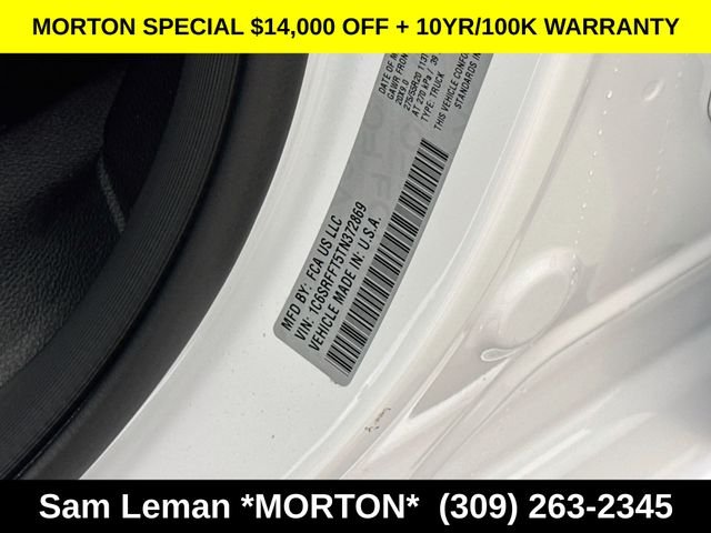 New 2026 Bright White Clear-Coat Exterior Paint Ram Big Horn/Lone Star image 31