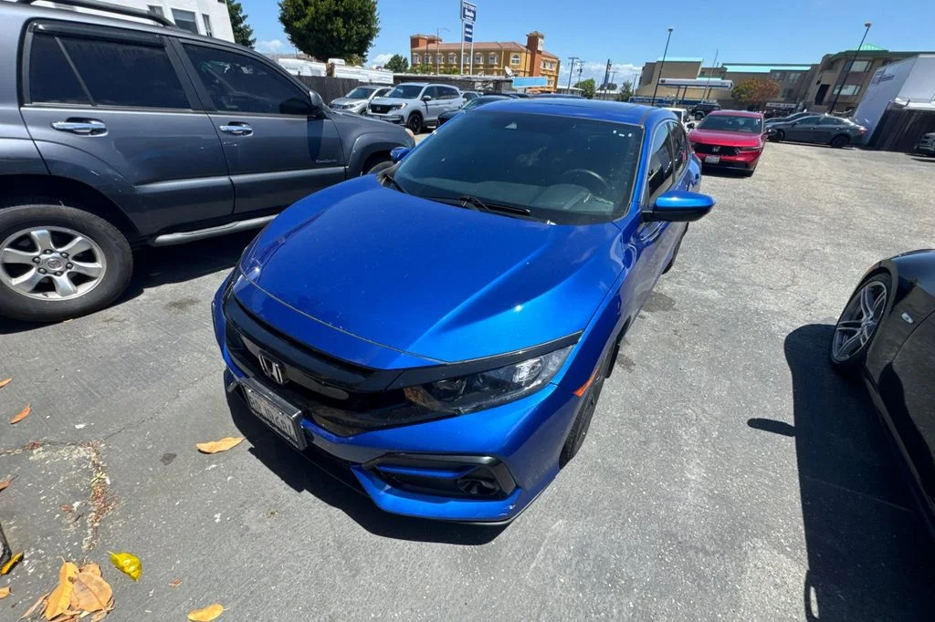 Certified Used 2020 Aegean Blue Metallic Honda EX image 2