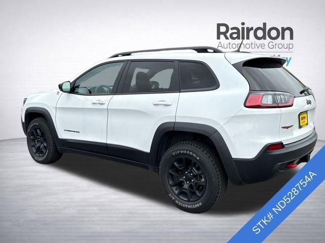 Used 2022 Bright White Clearcoat Jeep Trailhawk image 4