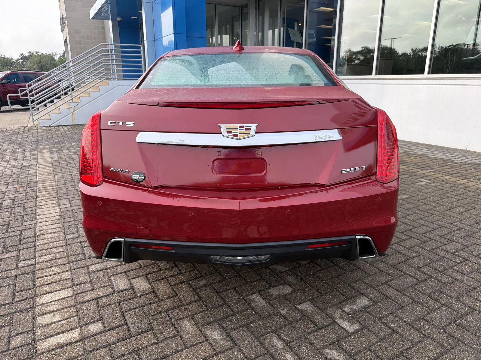 Used 2018 Red Obsession Tintcoat Cadillac AWD image 4