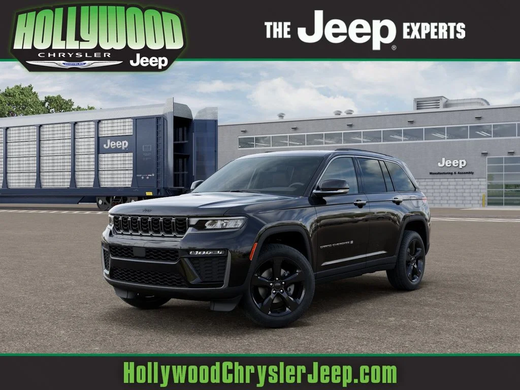 New 2026 Diamond Black Crystal Pearl-Coat Exterior Paint Jeep Limited image 1