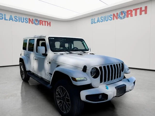 Used 2022 White Jeep Unlimited Sahara High Altitude 4xe image 3