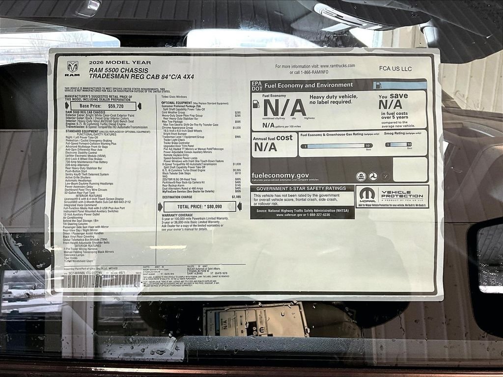 New 2026 Bright White Clearcoat Ram Tradesman image 16