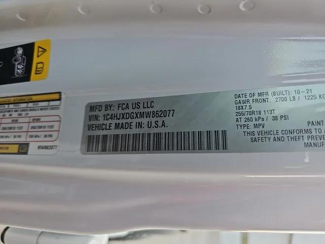 Used 2021 White Jeep Unlimited Sport Altitude image 32