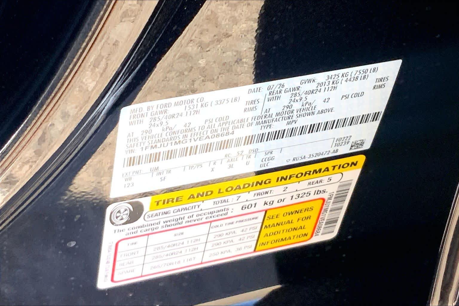 New 2027 Agate Black Metallic Ford Platinum image 21