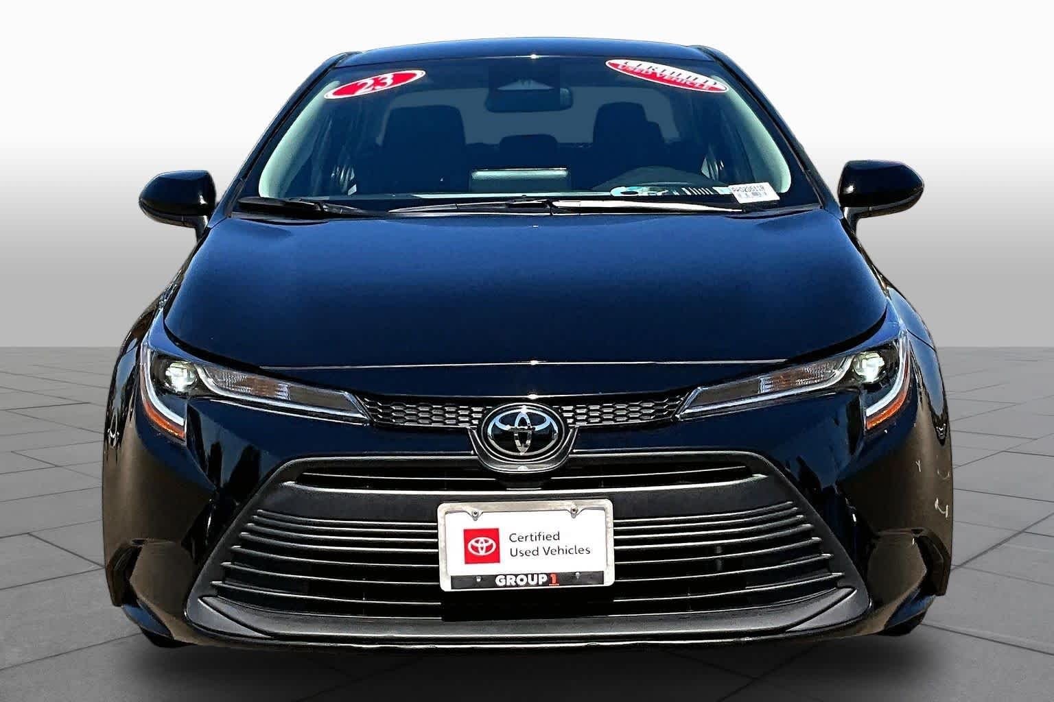 Used 2023 Midnight Black Metallic Toyota LE image 3