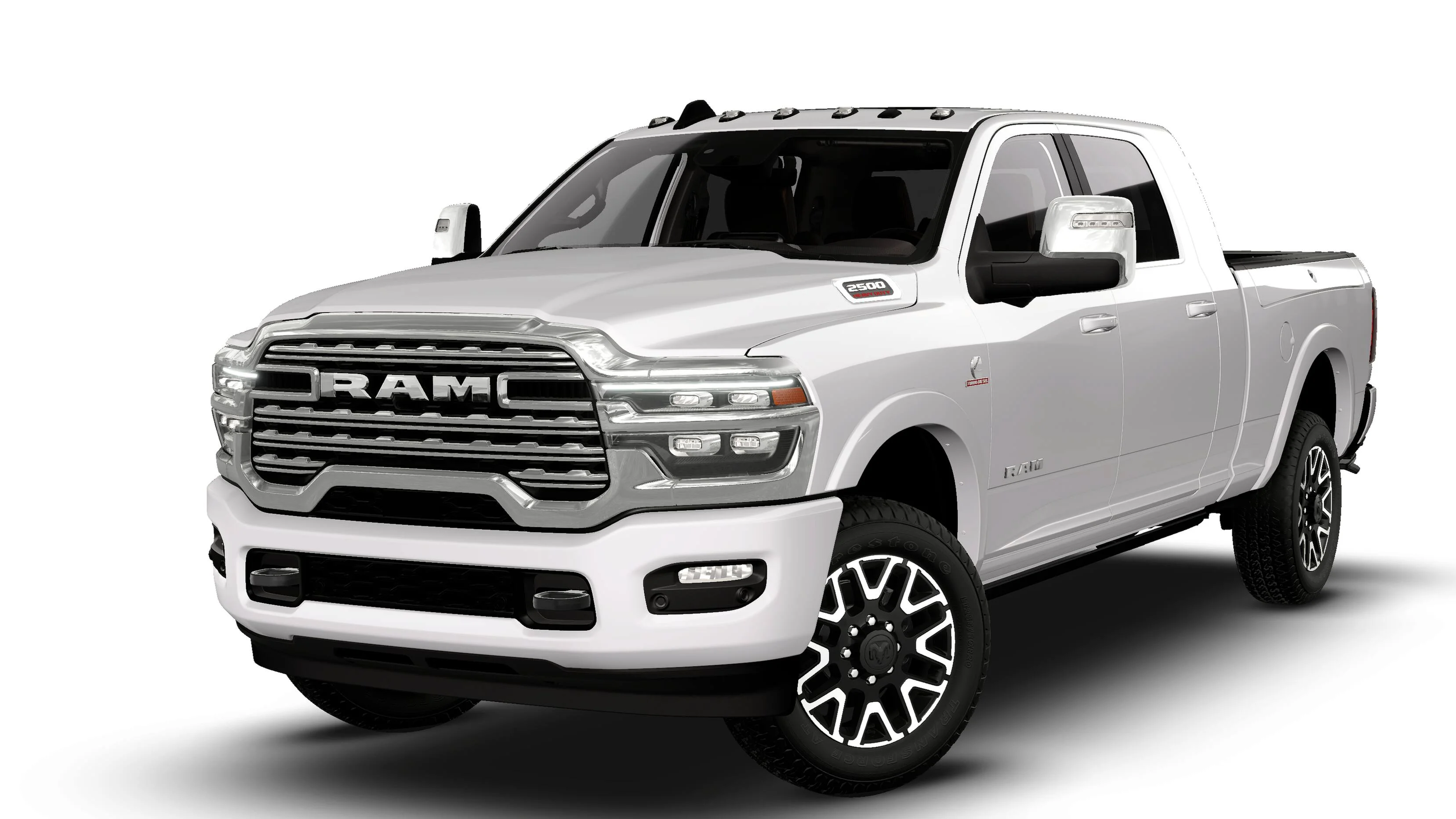 New 2027 Bright White Clear-Coat Exterior Paint RAM Limited Longhorn image 1