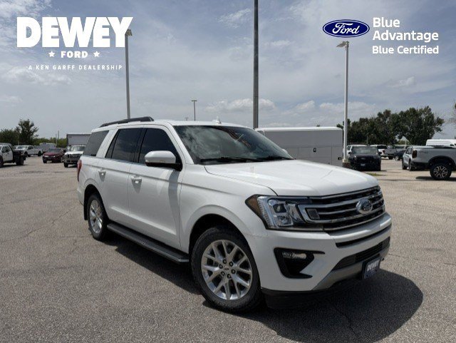 Used 2021 White Metallic Ford XLT image 1