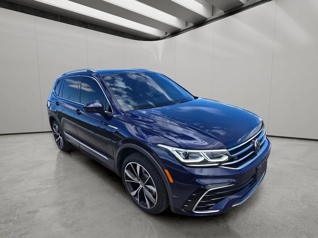 Used 2022 Atlantic Blue Metallic Volkswagen SEL R-Line image 7