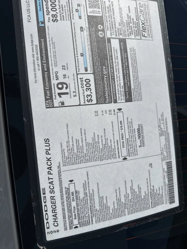 New 2026 Destroyer Gray Exterior Paint Dodge Scat Pack Plus image 22