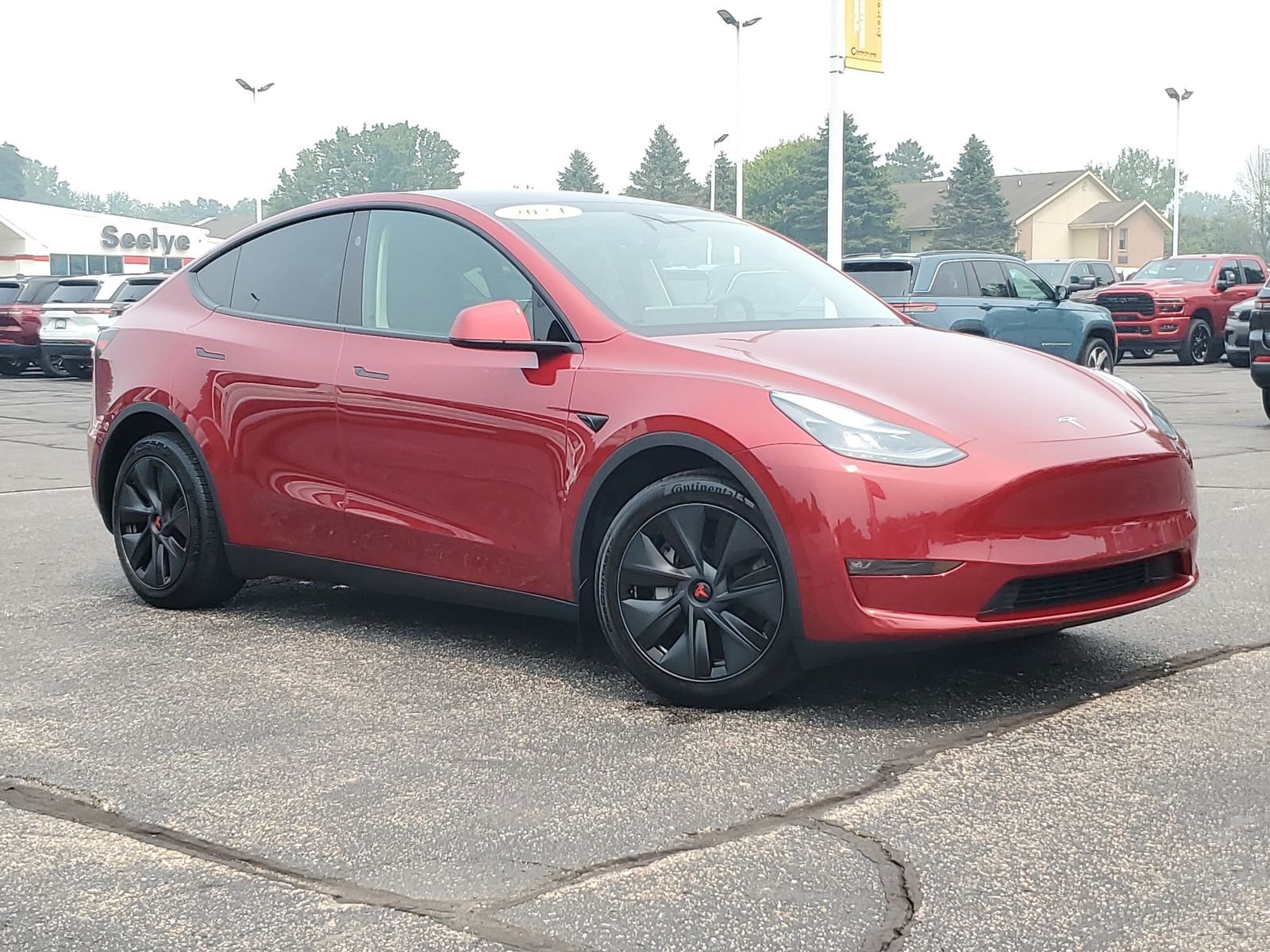 Used 2024 Red Tesla Long Range image 1