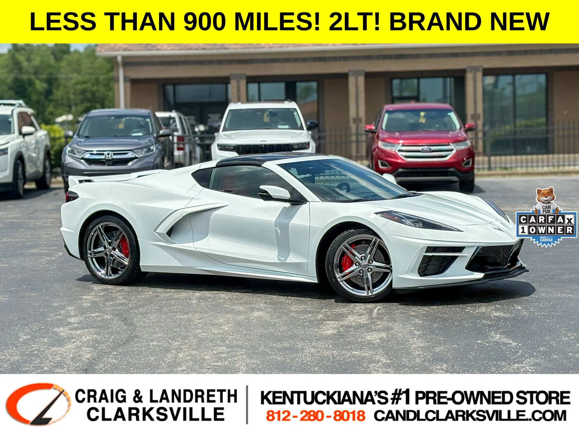 Used 2024 White Chevrolet Stingray image 1