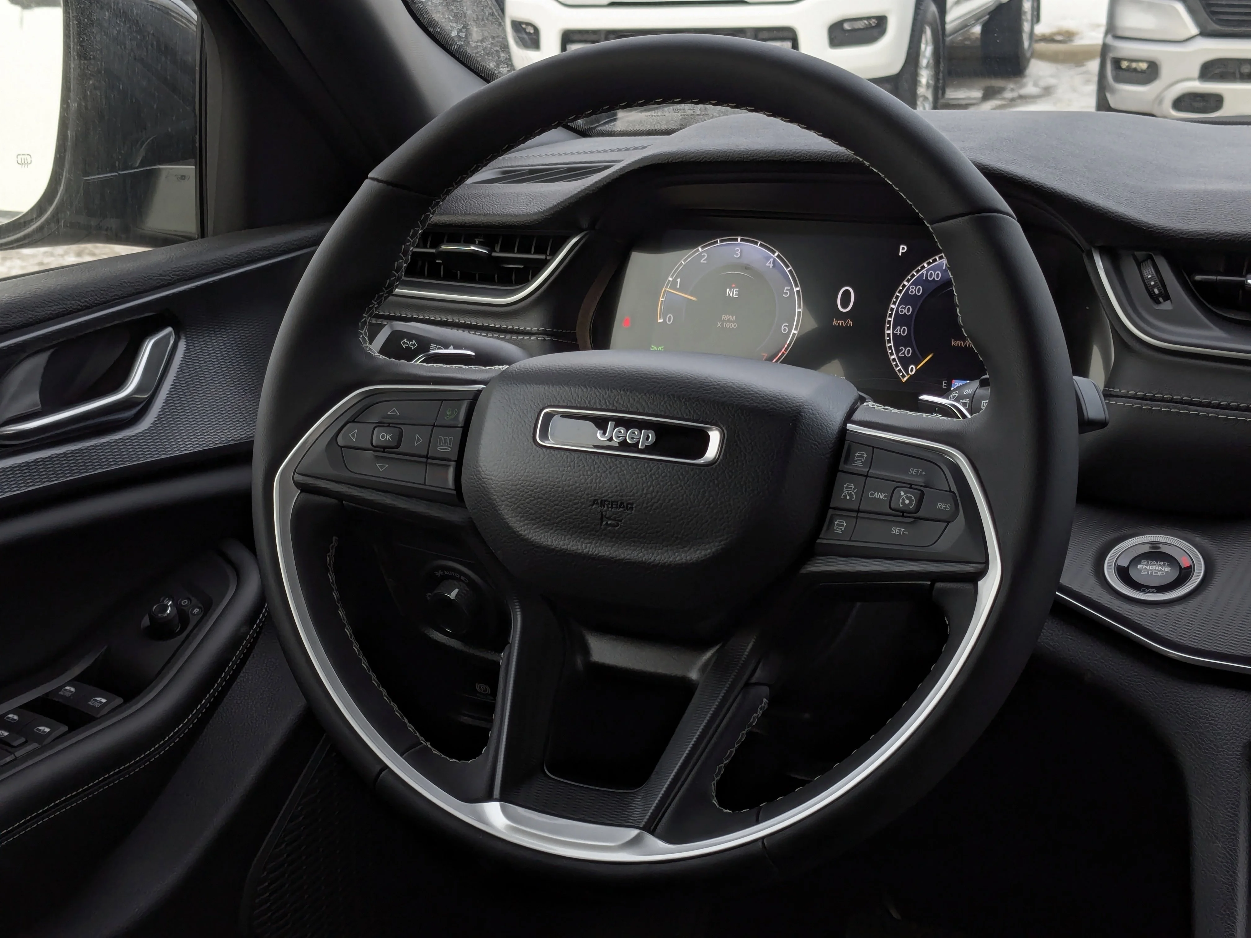 New 2025 Black Jeep Altitude - - Power Sunroof - Power Liftgate - Wireless Charging - 20 Black Wheels & More image 16