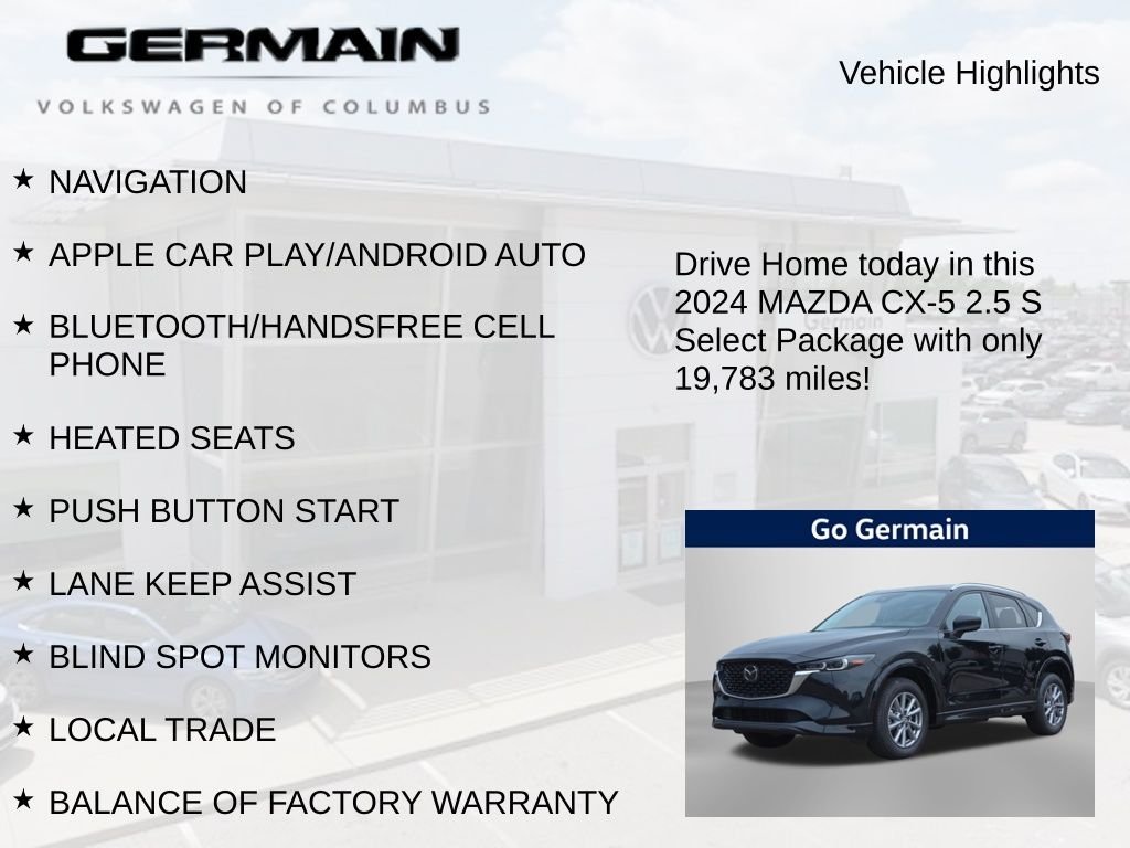 Used 2024 Jet Black Mazda 2.5 S Select Package image 5