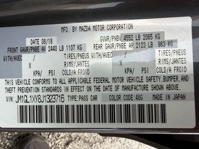 Certified Used 2018 Machine Gray Metallic Mazda Signature image 46