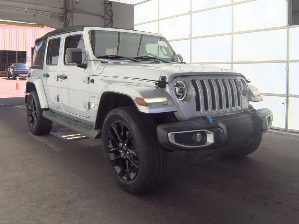Used 2022 Silver Jeep Unlimited Sahara 4xe image 3