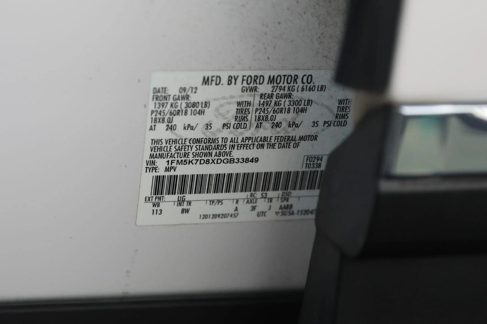 Used 2013 White Platinum Metallic Tri-Coat Ford XLT image 54