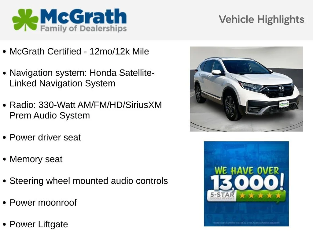 Certified Used 2022 White Honda Touring image 6