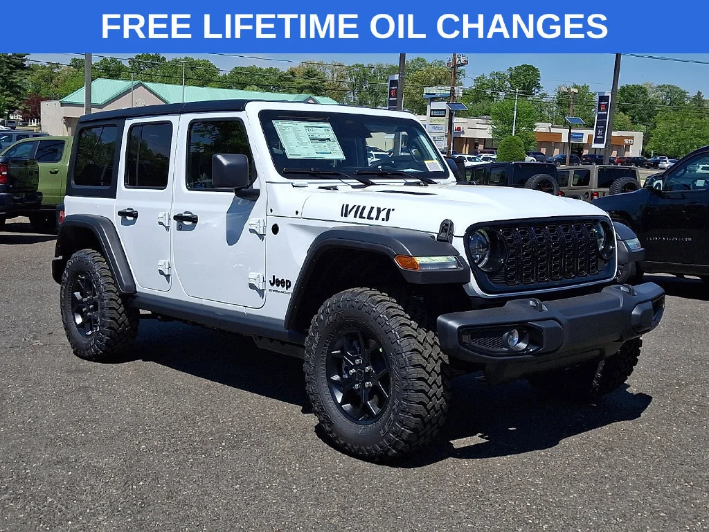 New 2026 Bright White Clear-Coat Exterior Paint Jeep Willys image 1