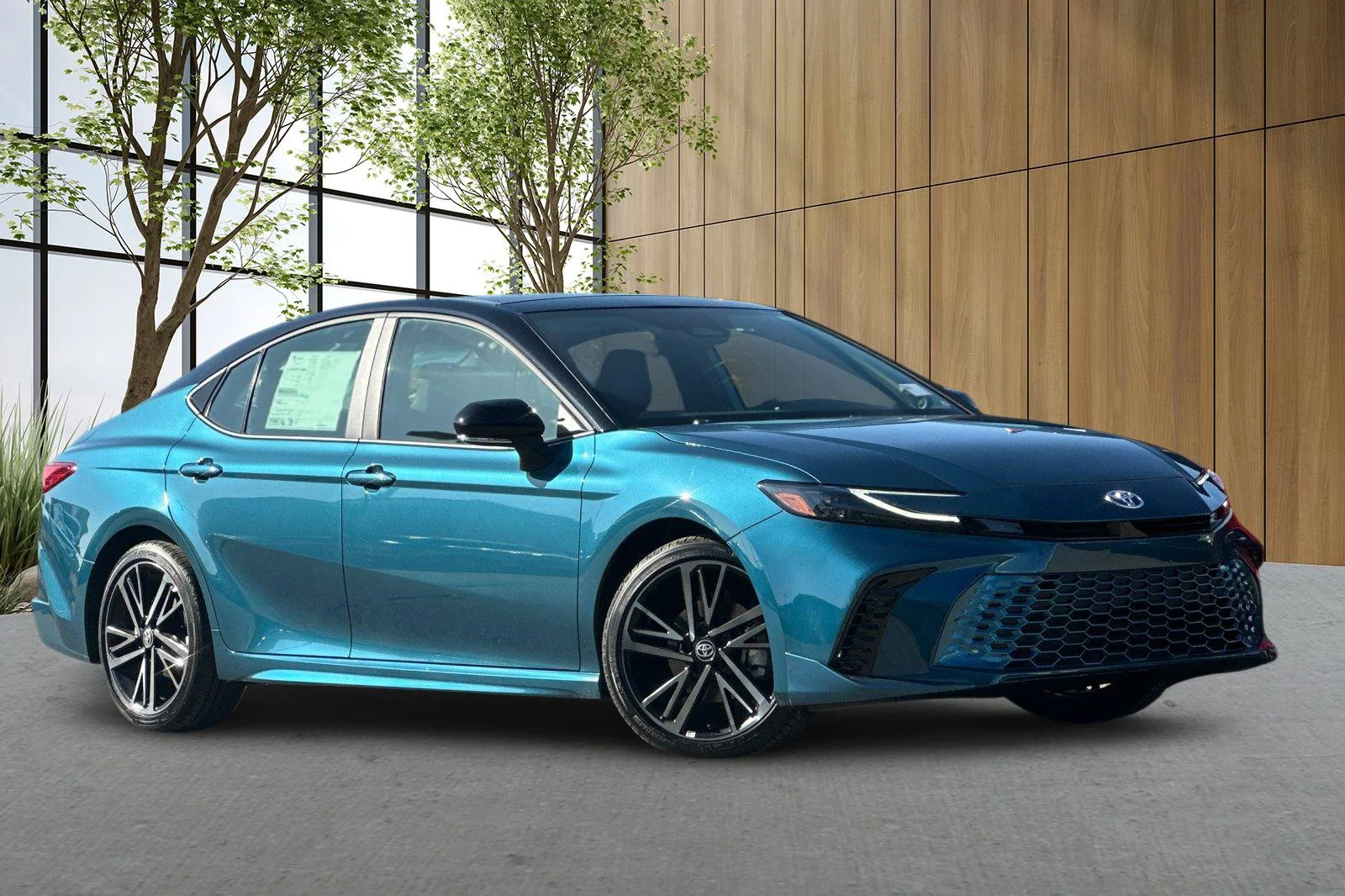 New 2026 Ocean Gem with Midnight Black Metallic roof Toyota XSE image 2