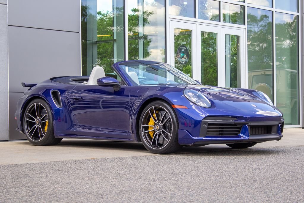 Used 2021 Blue Porsche Turbo S image 4