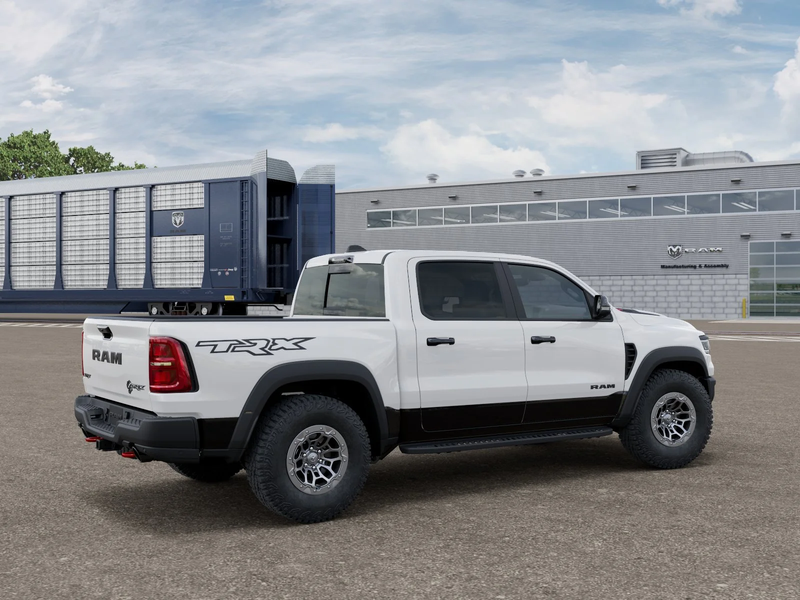 New 2027 Bright White Clear-Coat Exterior Paint RAM TRX SRT image 2