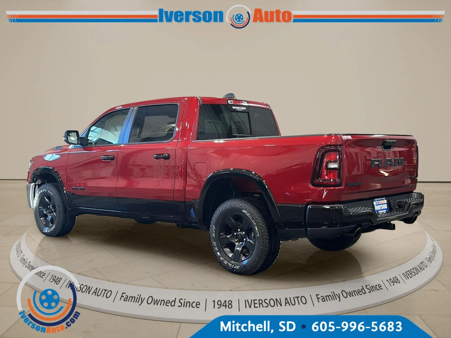 New 2027 Molten Red Pearl-Coat Exterior Paint RAM Big Horn image 5