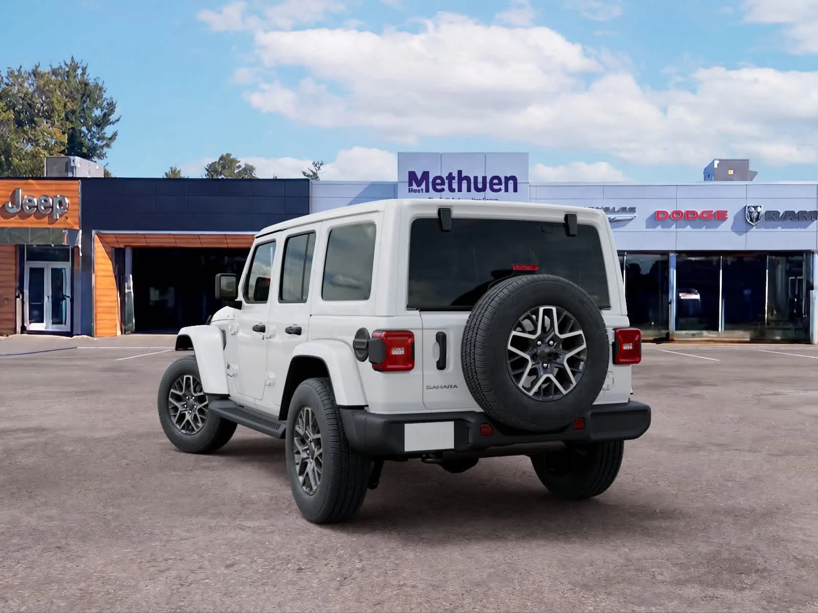 New 2026 Bright White Clearcoat Jeep Sahara image 3